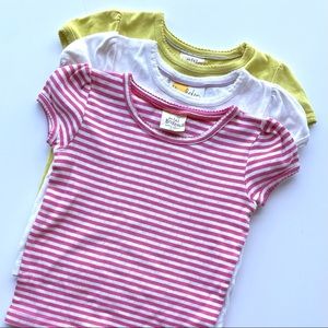 3 Mini Boden Pointelle Shirts 5-6 Year Old